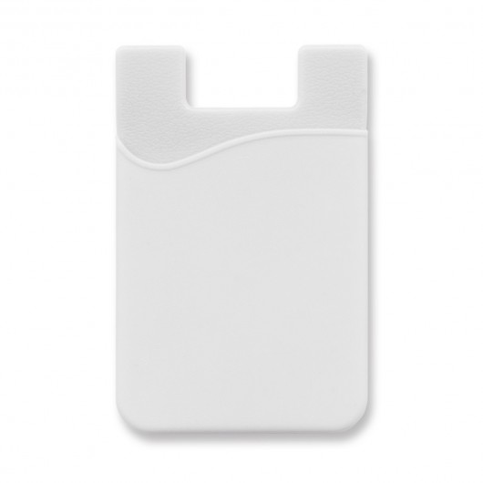 White Debossed Phone Wallets